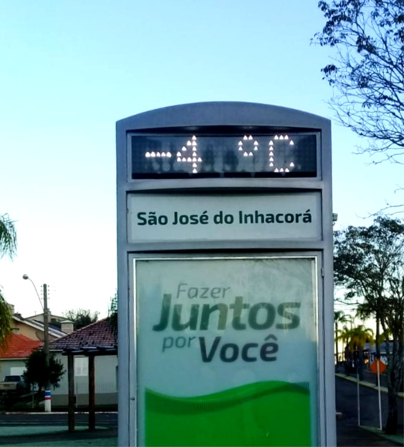 TERMÔMETRO REGISTRA TEMPERATURA NEGATIVA